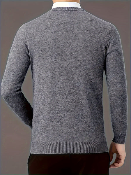 100% Cashmere Men'S Sweater Perfect for Casual Comfort Business Layering The Fabric Is Soft Exceptionally Warm