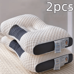 1/2pcs Sleep Pillow, Hotel Style Design, Soft High Bounce Non-Collapsing Pillow, Hypoallergenic, Zipper Closure, Machine Washable, Breathable & Comfortable, All-Season Multipurpose Bed Pillow for Adults