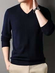 100% Cashmere Men'S Sweater Perfect for Casual Comfort Business Layering The Fabric Is Soft Exceptionally Warm