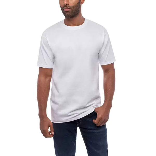 Kirkland Signature Men'S Cotton Crewneck White T-Shirt, 6 Pack