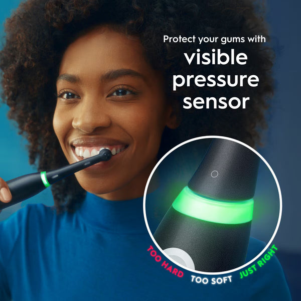 Oral B Io 3 Duo Pack Power Electric Toothbrush, Matt Black & Ice Blue