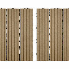 Golden Select Light Brown WPC Deck Tiles - 0.72M² per Pack