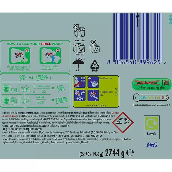 Ariel All in One Pods Pack of 80 Wash