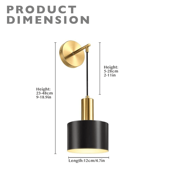 Modern Rechargeable LED Wall Sconce with Remote Control