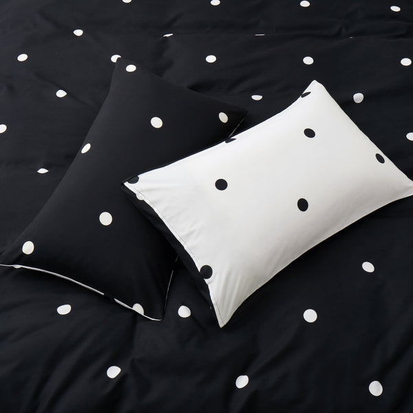 3pcs Polka Dot Printed Duvet Cover Set, Reversible Soft Breathable Microfiber, All-Season, Machine Washable, Includes Pillowcases for Bedroom, Guest Room, Dorm