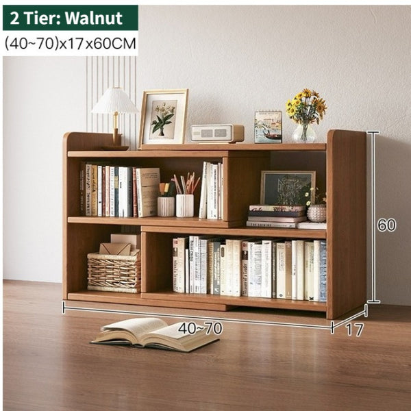 Multi-layer Desktop Storage Rack, Dormitory Office Cosmetic Stationery Book Storage And Bookcase Finishing Rack, Expandable Bookshelf, Space Saving, Backless
