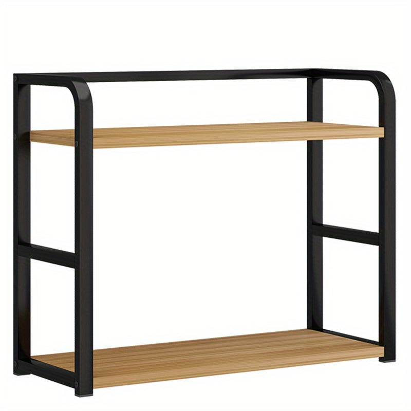 Two-Tier Spice Rack for Organizing Kitchen Countertops, Coffee Bar Shelf, Countertop Spice Organizer, Compact Shelf for Home, Office, And Kitchen