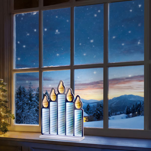 Premier 40Cm Freestanding Infinity Mirror Candlebridge