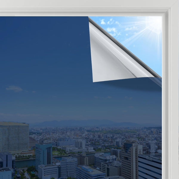 Rabbitgoo Window Film Privacy Film for Glass Windows, Frosted Glass Sticker Static Cling without Glue for Bathroom Home Office Matt 44.5X200 Cm