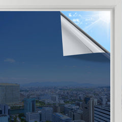 Rabbitgoo Window Film Privacy Film for Glass Windows, Frosted Glass Sticker Static Cling without Glue for Bathroom Home Office Matt 44.5X200 Cm