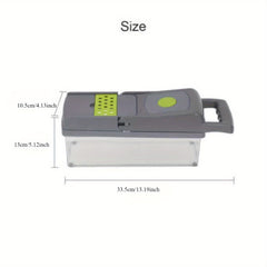 15-In-1 Kitchen Tool for Preparing Salads, Fruits, And Vegetables, Including a Peeler, Cutter, Slicer, Dicer, And Chopper.