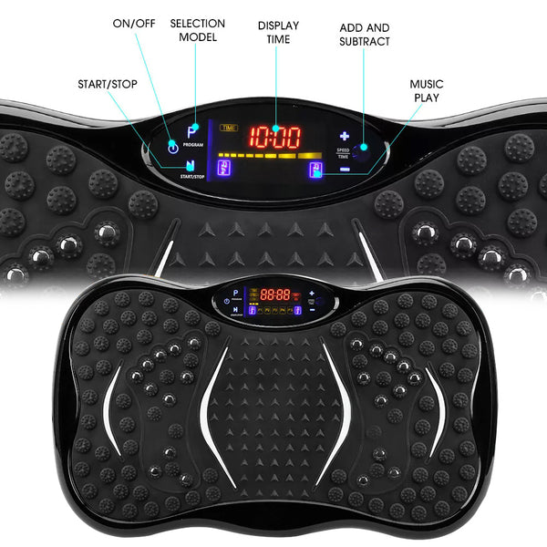 Power Vibration Plate Exercise Machine – 99 Levels & 10 Modes, Bluetooth, Remote ControlHome Fitness & Weight Loss Equipment | Full-Body Workout, Fat Burning & Muscle Toning