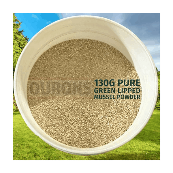 Green Lipped Mussel Powder for Dogs – 130g Natural Joint Health Supplement