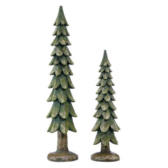 Decorative Deer Family with Trees