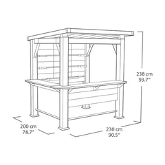 Keter Bar Gazebo 7Ft 5