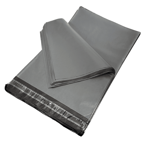 100 X Efforias 9 X 12 Grey Mailing Bags | Self Adhesive | Waterproof and Tear-Proof Postal Bag