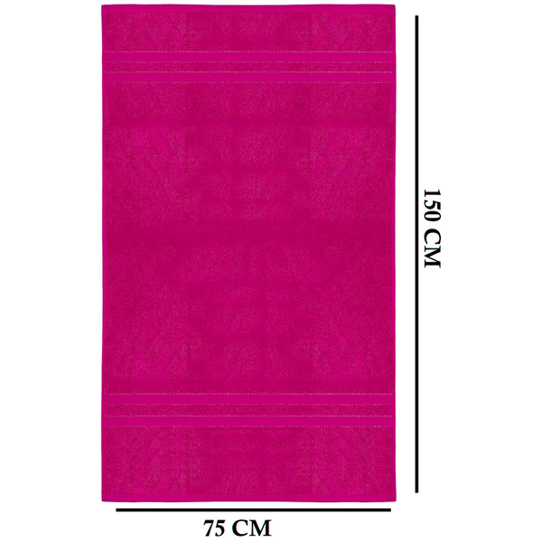 4 X Large Jumbo Bath Towels 100% Egyptian Cotton -75 x 150 cm- Soft Quick Dry Hotel Spa Big Bathroom Towels Set