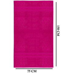 4 X Large Jumbo Bath Towels 100% Egyptian Cotton -75 x 150 cm- Soft Quick Dry Hotel Spa Big Bathroom Towels Set