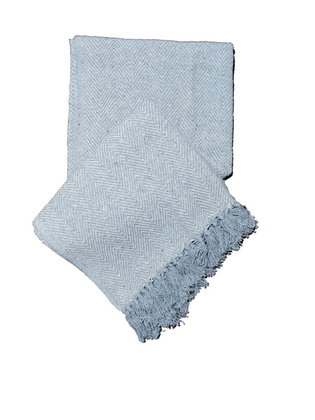 Cotton Herringbone Sofa Throw Blanket 260x260cm (perfect for KING sized bed) – Soft, Cozy & Warm Bed or Sofa Blanket, 13 Colours, Machine Washable, Hypoallergenic, Perfect Gift for Home or Travel
