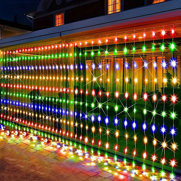 200-LED Solar Fairy String Lights - Indoor/Outdoor Multi-Colour Changing Garden Decor, Suitable for Fences, Courtyards And Wedding Settings - Push-Button Control, Ip65 Rated, Outdoor Lighting | Garden Decor | Solar Lighting, Solar String Lights