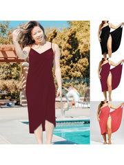 Women'S Flowy Beach Dress—Soft, Breathable, Quick-Drying Sizes S–5Xl—Perfect for Vacations, The Pool, Beach Parties, And Everyday Wear