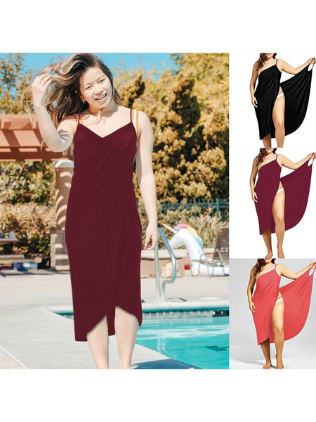 Women'S Flowy Beach Dress—Soft, Breathable, Quick-Drying Sizes S–5Xl—Perfect for Vacations, The Pool, Beach Parties, And Everyday Wear