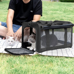 Large Pet Carrier Bag Portable Soft Fabric Fold Dog Cat Puppy Travel Bag in UK