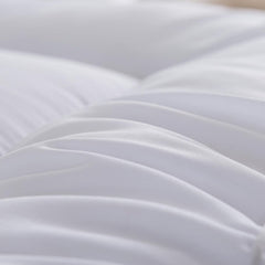 Hotel Quality Box Stitched Microfibre Mattress Topper 5Cm Super Soft Heavy Fill Orthopaedic anti Allergy Quilted Mattress Topper (Double,137Cm X190Cm)