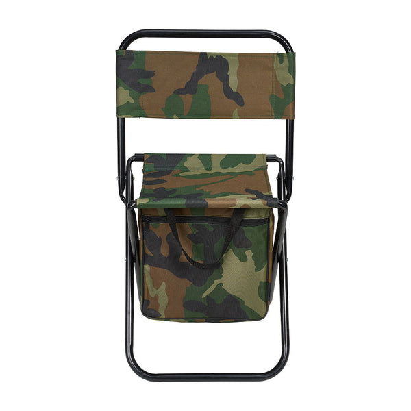 1PC Folding Chair with Storage, Foldable Fishing Seat Lightweight Chair, Portable Chair Home, Small/Large More Colors