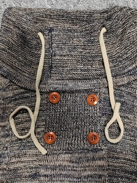 Men's Slim Fit Cable-Knit Sweater - Stretchy High Elasticity, Stack Neck Long Sleeve Casual Pullover for Autumn Winter, Solid Color, Hand Wash/Dry Clean, Winter Clothing, Textured Knitwear, Comfortable Wear