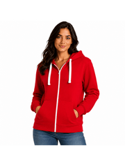 Women'S Fashion Zip-Up Hoodie - Ladies Fleece Plain Hooded Top - PLUS SIZES Small to XXXXXL S to 5XL (UK 8-22) Available in 15 Colours