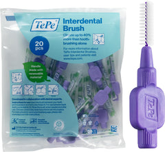 Tepe Interdental Brush, Original, Yellow, 0.7Mm/Iso 4, 8Pcs, Efficient Cleaning between Teeth, Plaque Remover and Dental Flosser for Small Gaps