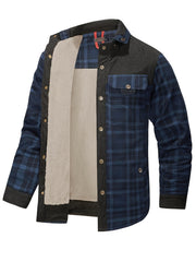 US Size Men'S Casual High-Quality Fall/Winter Plaid Jacket