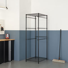 TRINITY 5 Tier Black Storage Bin Rack
