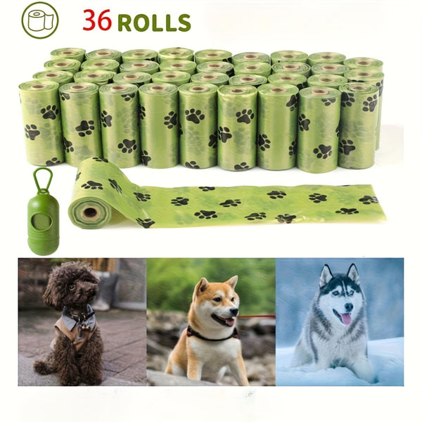 36 Rolls Dog Puppy Pets Poo Bags and Leak proof with 1 Free Dispensers