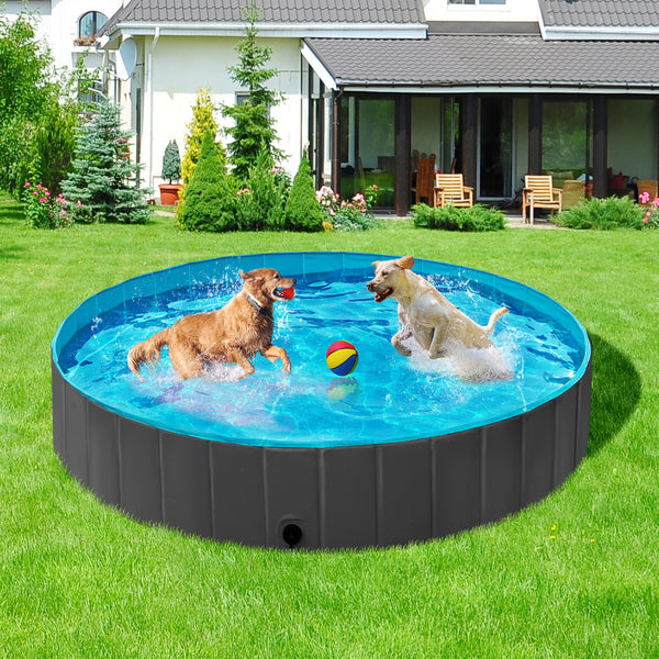 Costoffs Pet Pool Foldable Dog Swimming Pool, Pet Pool Portable Bathing Swimming Tub for Garden/Beach/Yard/Home, L/XL/XXL/XXXL, Blue/Grey/Black/Ocean Blue