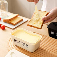 Butter Box Set with Professional Stainless Steel Spreader | Food & Snack Storage Container, Fridge Organizer Box - Ideal for Butter & Kitchen Use