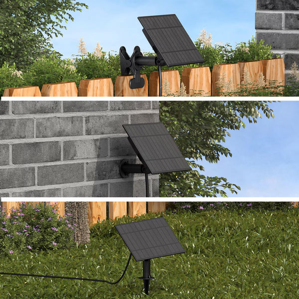 Artika Blaze 40Ft - 20 Bulb Outdoor Solar String Lights in Matte Black