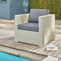 Bramblecrest Kingscote Cloud Rattan 4 Piece Deep Seating Set with Ice Bucket Coffee Table