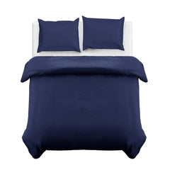 4B Classic Plain Minimal Design Duvet Cover Set – Single Double King Super King Bedding for Home and Guest Rooms