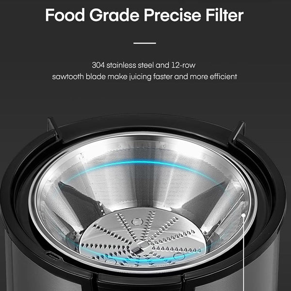 New Style Juicer Machines, Centrifugal Juicer Machines Whole Fruit and Vegetable Juice Extractor, Juicer Maker Machines Quick Juicing with 2 Speeds Control, Stainless Steel Portable Smart Juicer, Easy Clean, Ideal for Family and Healthy Living