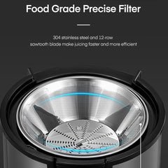 New Style Juicer Machines, Centrifugal Juicer Machines Whole Fruit and Vegetable Juice Extractor, Juicer Maker Machines Quick Juicing with 2 Speeds Control, Stainless Steel Portable Smart Juicer, Easy Clean, Ideal for Family and Healthy Living