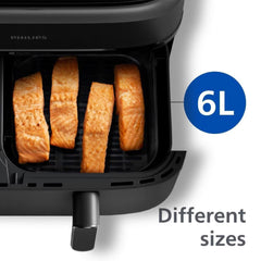 Philips 9L Dual Basket Air Fryer 3000 Series, NA350/03