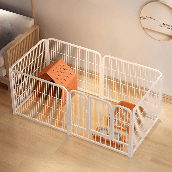 6-Panel Spacious Metal Dog Pen, Detachable Pet Pen, Small And Medium Exercise Pen, Easy to Assemble - Versatile Shape for Dogs, Rabbits, Ducks And Other Small And Medium Animals, 120 X 60 X 60Cm