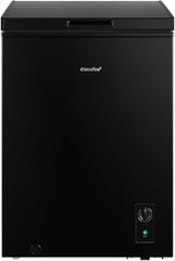 Midea Comfee 99L Multi-Functional Freestanding Chest Freezer: Perfect for Daily Use, with Freezer/Refrigeration Switch, 38dB Quiet Inverter Compressor, 4 Star Freezer Rating, Ideal for Homes & Outbuildings – Black [Energy Class E]