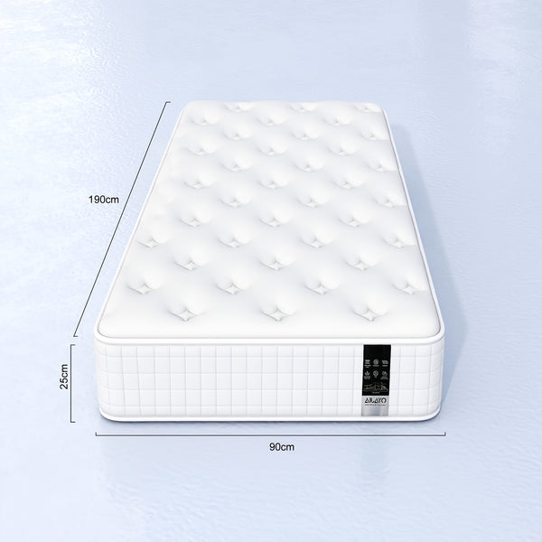 Single/Double Mattress 3FT/4FT6/5FT | Bonnell Spring Cooltouch Breathable Cover, Plush Comfort Support, 19/23/25cm Deep Value Mattress, Oyajia Brand