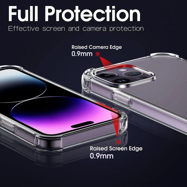Case For iPhone 17 Pro Max 16 Pro Max Plus 15 14 13 11 12 7 8 17 Air Clear Shockproof Phone Cover