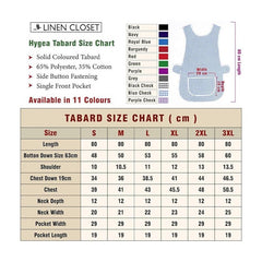Tabard Apron | Aprons for Men, Women, and Ladies | Professional Cooking Aprons with 2 Pockets | Adjustable Kitchen Apron for Baking, BBQ, Grilling, Gardening, Crafting, Cleaning, Painting, Barista, Restaurant Work | Cute & Stylish Gift Apron for Mom, Sist