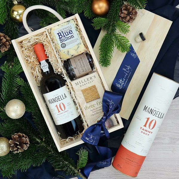 Heather & Bale the 10Yr Tawny Port & Stilton Christmas Box
