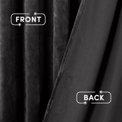 2pc Luxury Velvet Curtain Panels with Free Matching Velvet Cushion Cover – Thermal Insulated Grommet Top Drapes, Energy Saving Curtain Panels for Bedroom & Living Room Home Decor, Perfect Holiday Gift